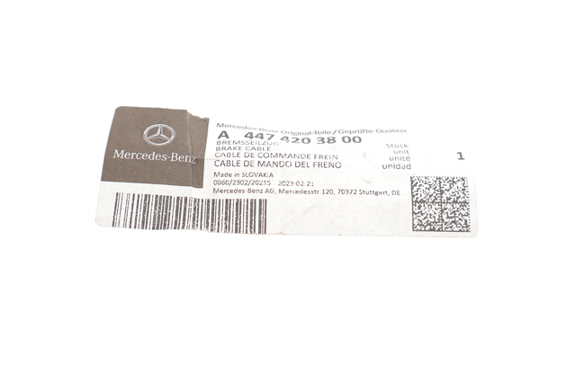 4474203800 Mercedes Cable de freno de mano trasero derecho/izquierdo