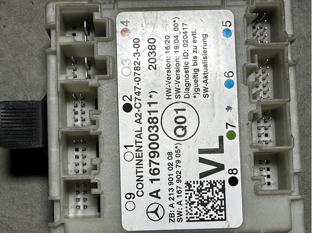 Comprar A167900381180 Mercedes Unidad de confort de la puerta delantera