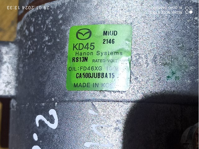 KD4561450 Mazda compresor de aire acondicionado