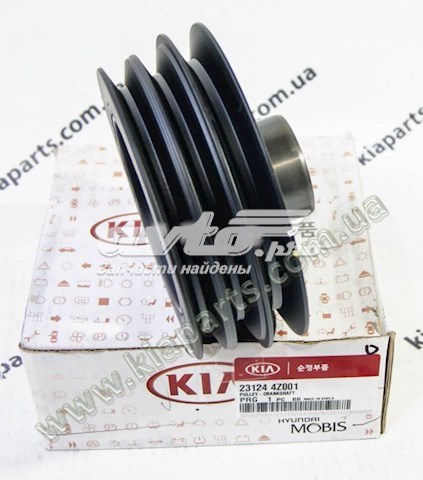 Polea de cigüeñal 231244Z001 Hyundai/Kia