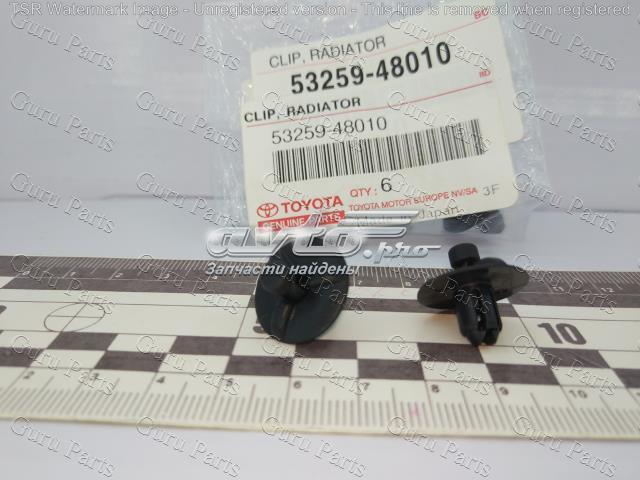 5325948010 Toyota clips de fijación de pasaruedas de aleta delantera