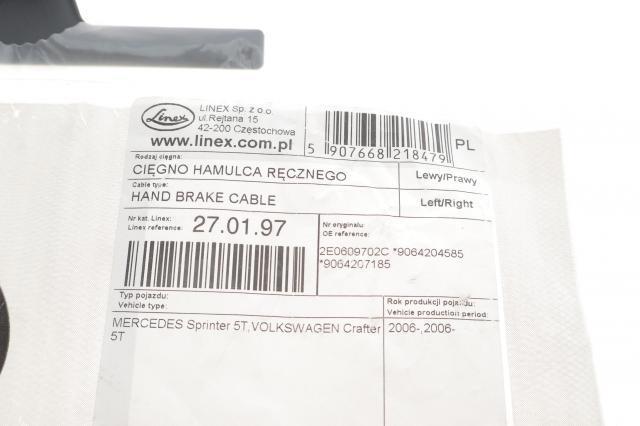 27.01.97 Linex cable de freno de mano trasero derecho/izquierdo