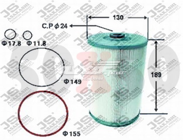 Filtro de aceite JS ASAKASHI OE581J