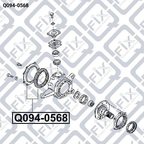 Comprar Q0940568 Q-fix Retén del muñón de dirección delantero