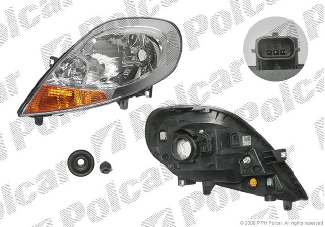 6027100E Polcar faro derecho