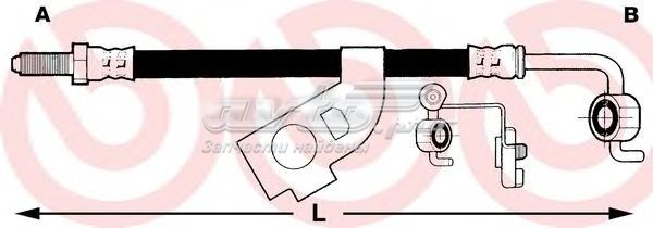 Latiguillo de freno delantero BREMBO T23010