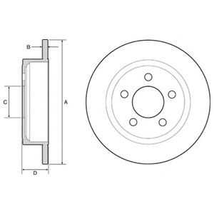 BG4648 Delphi disco de freno trasero