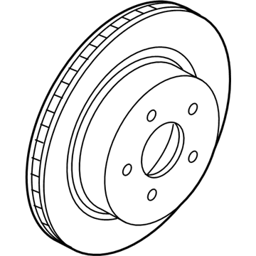 Disco de freno, eje trasero para Infiniti QX50 J55X