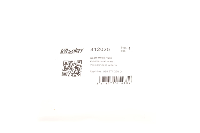 412020 Solgy Cable de bujías de precalentamiento