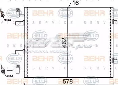 Condensador aire acondicionado VAN WEZEL 43005459