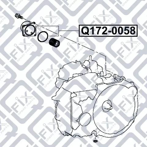 Q172-0058 Q-fix radiador enfriador de la transmision/caja de cambios