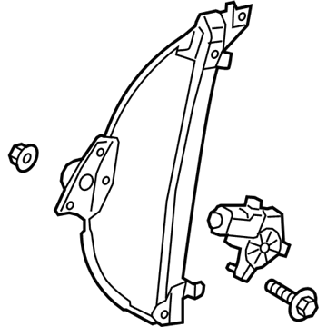 82402H5010 Hyundai/Kia mecanismo de elevalunas, puerta delantera derecha