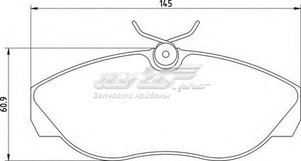 1611458080 Peugeot/Citroen pastillas de freno delanteras