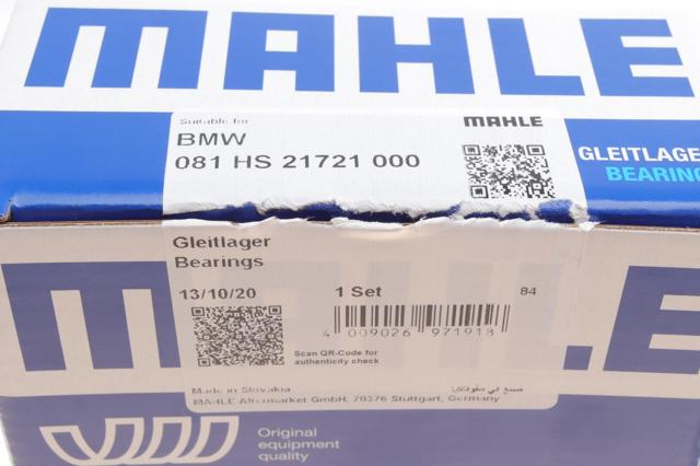Comprar 081HS21721000 Mahle Original Juego de cojinetes de cigüeñal, estándar, STD
