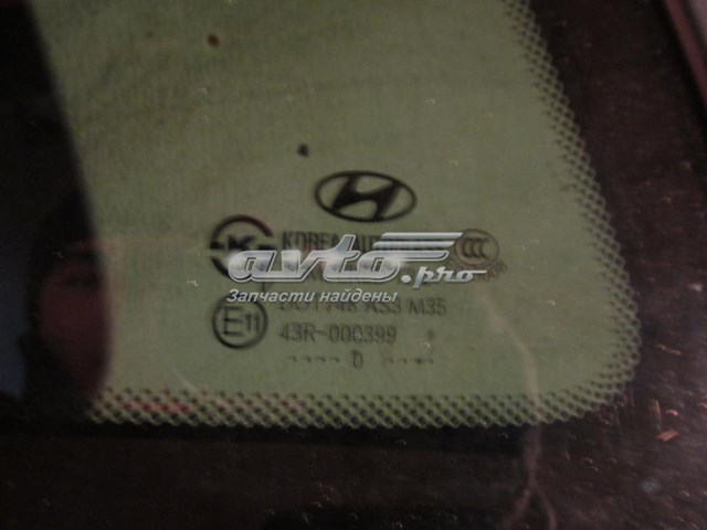 878102B050 Hyundai/Kia ventanilla costado superior izquierda (lado maletero)