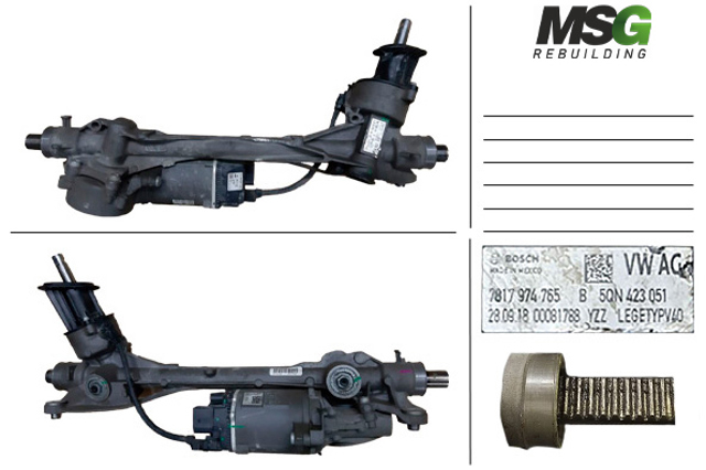 Engranaje de dirección MSG Rebuilding VW426NL00R precio, desde 835,73 EUR