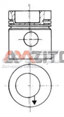 93831606 Kolbenschmidt pistón completo para 1 cilindro, std