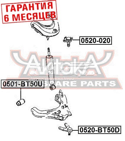 0520BT50D Akitaka rótula de suspensión inferior