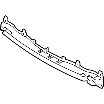 86631C6000 Hyundai/Kia refuerzo paragolpes trasero