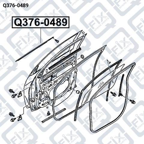 Comprar Q3760489 Q-fix Moldura de cristal de la puerta delantera izquierda
