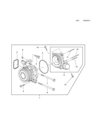 Bombeadora de agua General Motors 55502819 precio, desde 97,48 EUR