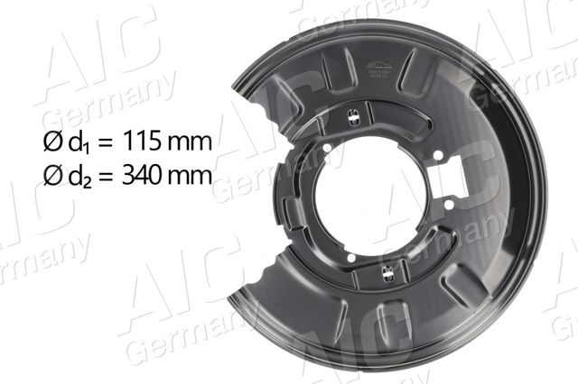 55911 AIC chapa protectora contra salpicaduras, disco de freno trasero derecho