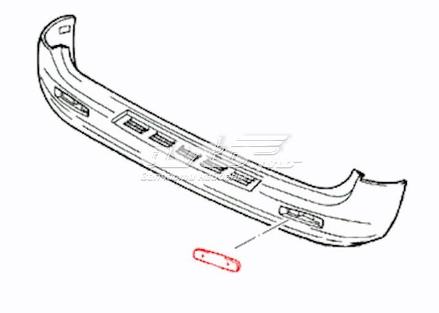 Reflector, parachoques trasero para Hyundai H-1 STAREX 