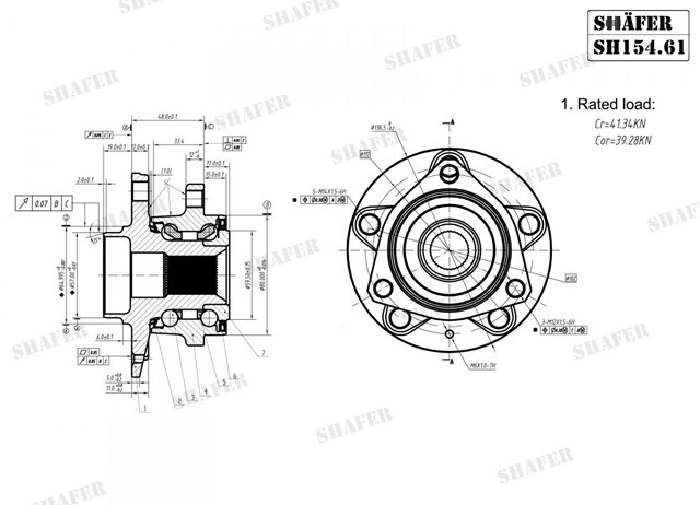 Comprar SH15461K Shafer Bujes de ruedas