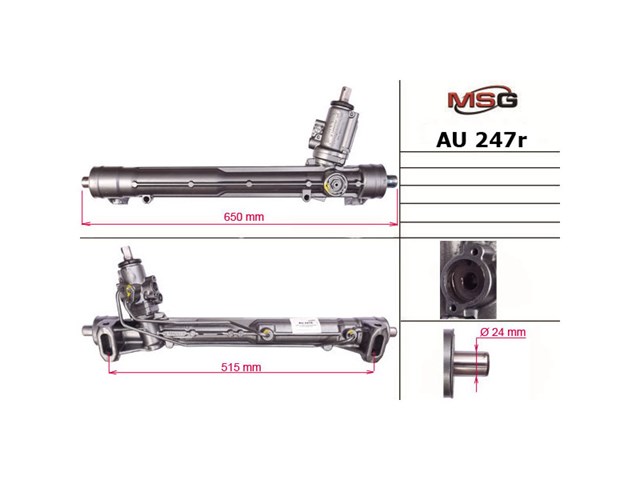 AU247R MSG Rebuilding Cremallera caja de direccion