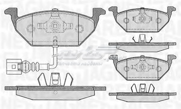 Pastillas de freno delanteras MAGNETI MARELLI 363916060132