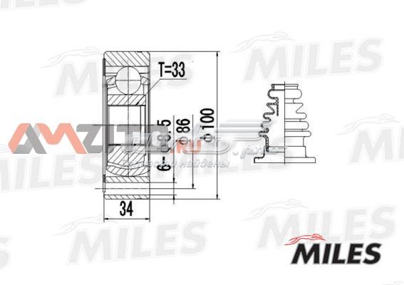 GA10009 Miles junta homocinética interior delantera derecha