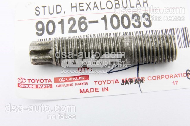 Espárrago del colector de escape TOYOTA 9012610033