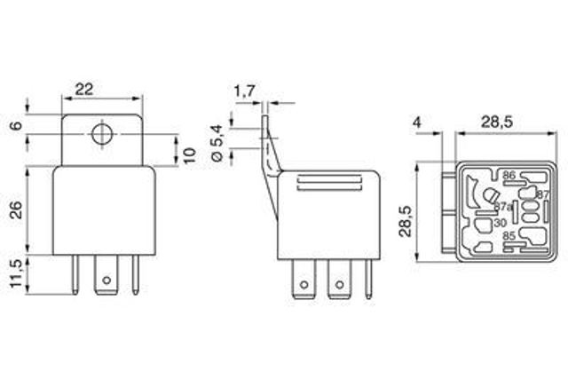Relé de intermitentes 332019103 Bosch