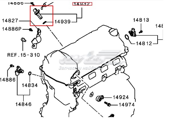 1865A126 Matomi sensor de posición del cigüeñal