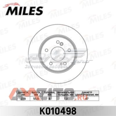 K010498 Miles disco de freno trasero