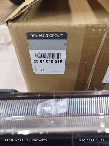 Faro derecho 260101001R Renault (RVI)