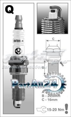 QR15LC1 Brisk Bujía de ignición