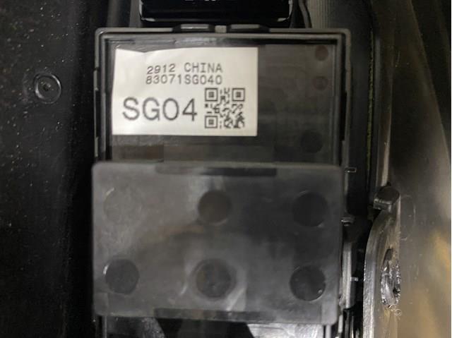 83071SG040 Subaru unidad de control elevalunas delantera izquierda