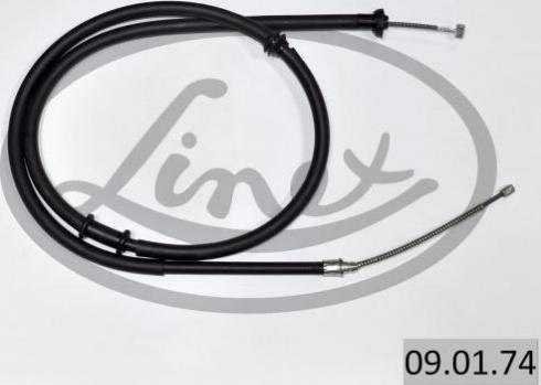 09.01.74 Linex cable de freno de mano trasero derecho