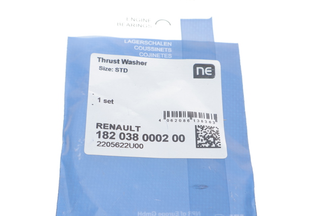 182038000200 NE/NPR Kit de discos distanciador, cigüeñal, STD.