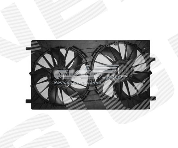 Ventilador (rodete +motor) refrigeración del motor con electromotor completo Jeep Compass 