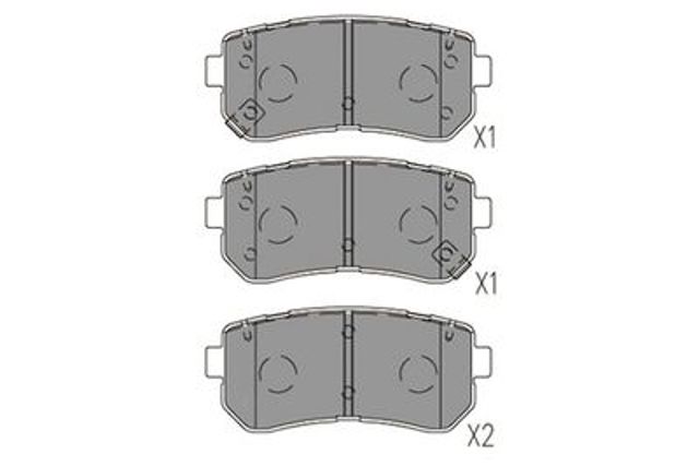 KBP-3059 Kavo Parts pastillas de freno traseras