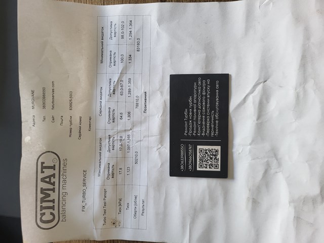 Turbocompresor 8368255009S Garrett