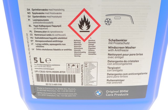 Líquido limpiaparabrisas 83125A85518 BMW