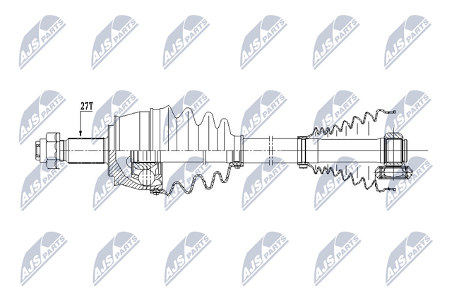 NPW-FT-035 NTY árbol de transmisión delantero