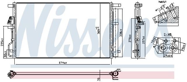 940922 Nissens condensador aire acondicionado