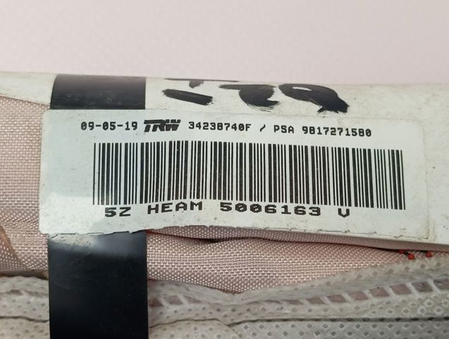 9817271580 Peugeot/Citroen Airbag de cortina lateral izquierda