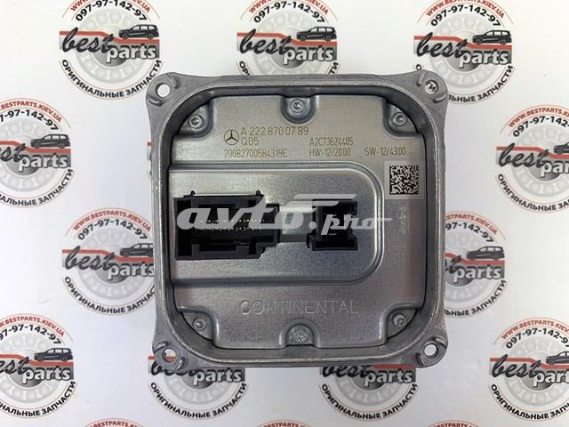 A222870078980 Mercedes modulo de control de faros (ecu)