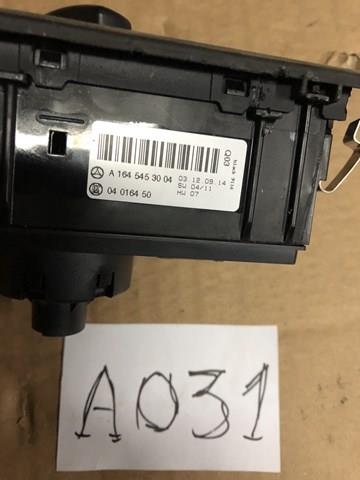 Interruptor de luces en el tablero Mercedes A1645453004