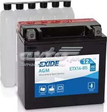 Batería de arranque EXIDE YTX14BS